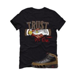 Jordan 9 Olive Black T-Shirt (TRUST NO ONE) HV4794-030