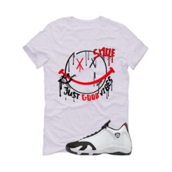 Jordan 14 Black Toe White T-Shirt (Smile) 487471-160