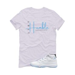 Jordan 11 Legend Blue White T-Shirt (Stay Humble) CT8012-104