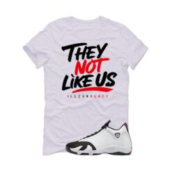 Jordan 14 Black Toe White T-Shirt (They not like us) 487471-160