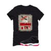 Jordan 11 Bred Velvet Black T-Shirt (Cut from a different cloth) DB5457-061