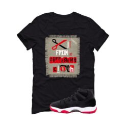 Jordan 11 Bred Velvet Black T-Shirt (Cut from a different cloth) DB5457-061