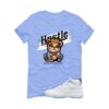 Jordan 11 Legend Blue Carolina Blue T-Shirt (Coogi Bear) CT8012-104