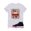 Jordan 11 Bred Velvet White T-Shirt (Cut from a different cloth) DB5457-061
