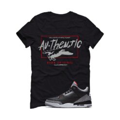 Jordan 3 Black Cement Black T-Shirt (Born Original) DN3707-010
