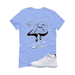 Jordan 11 Legend Blue Carolina Blue T-Shirt (23) CT8012-104