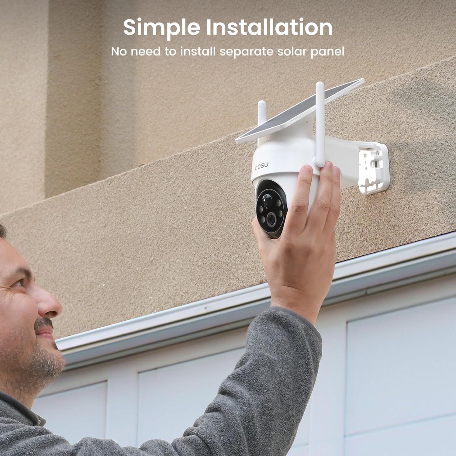 AOSU Security Cameras Outdoor Wireless, 2 Cam-Kit, No Subscription, Solar-Powered, Home Security Cameras System with 360° Pan & Tilt, Auto Tracking, 2K Color Night Vision, Easy Setup, 5G & 2.4G WiFi13
