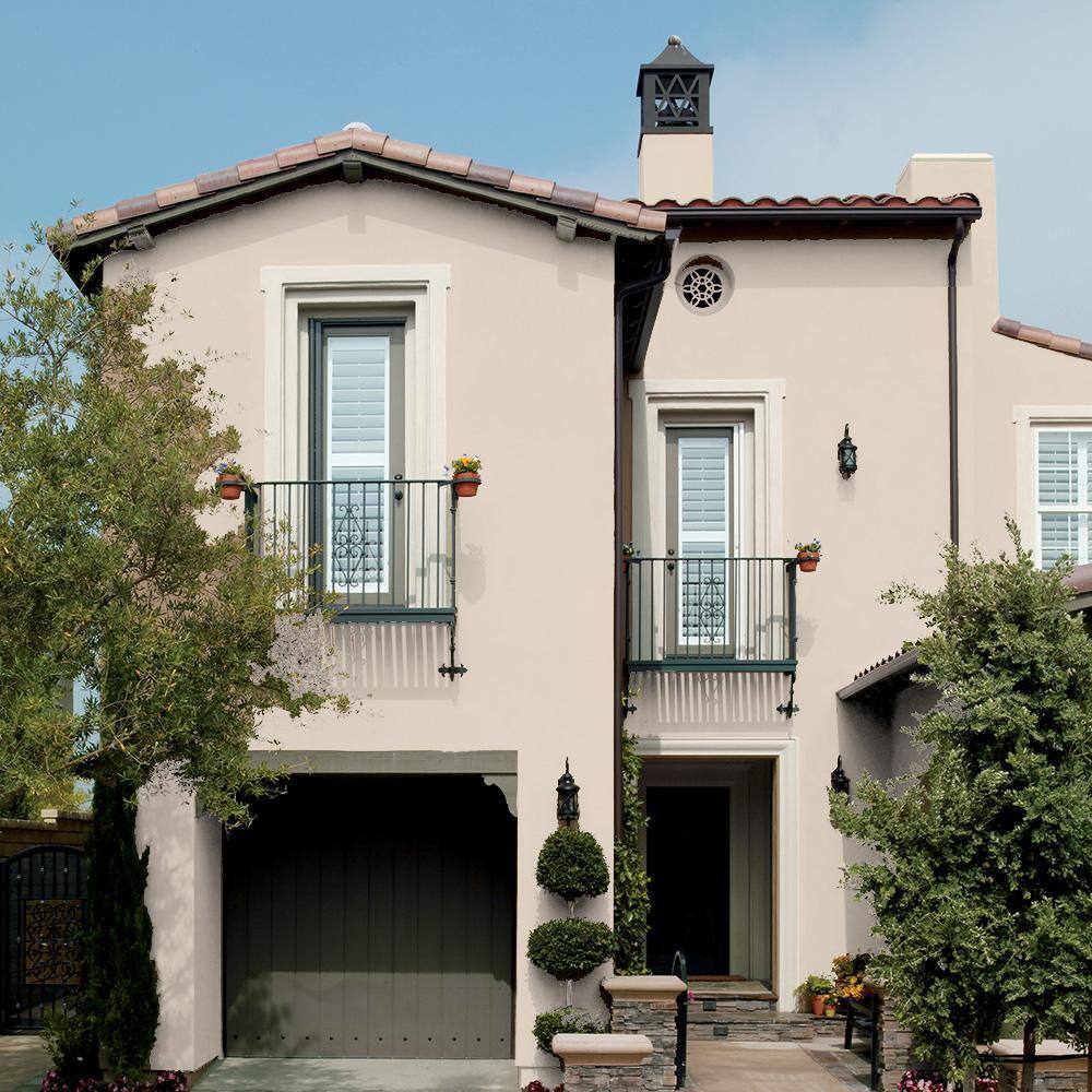 BEHR PREMIUM 06805 5 gal. Elastomeric Masonry, Stucco and Brick Exterior Paint45