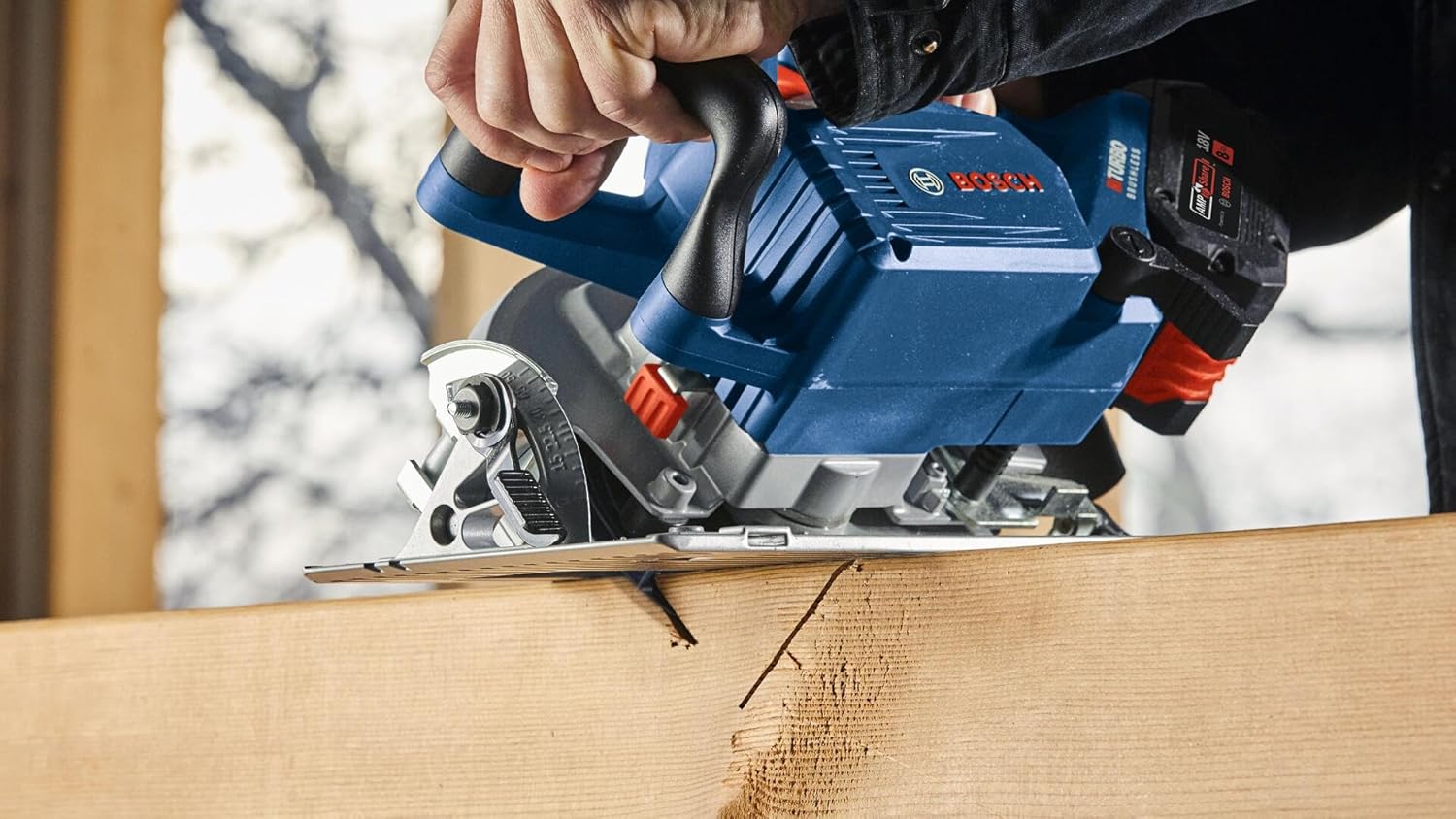 BOSCH GKS18V-25N 18V 7-1 4 In. BITURBO Brushless™ Circular Saw - High Performance Cordless Saw with 2-1 2 In. Cut Capacity and PROFACTOR™ System (Bare Tool)8