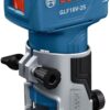 BOSCH GLF18V-25N 18V Laminate Trim Router - Powerful Brushless Motor, 10,000-30,000 RPM, Lightweight, Ergonomic, Enhanced Dust Extraction, Quick Depth Adjustments for Precise Trimming