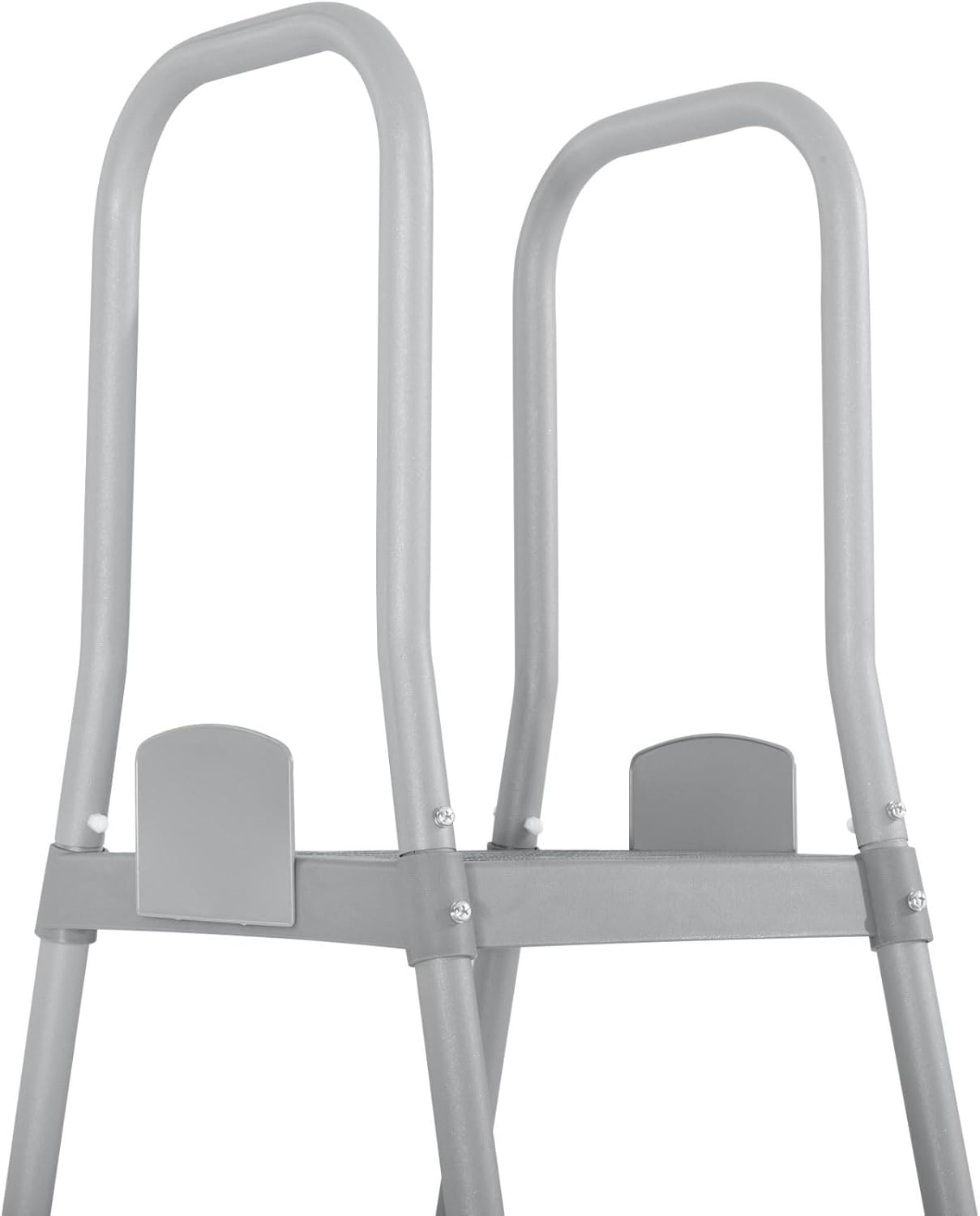 Bestway Flowclear 52 Inch Versatile Metal A Frame Above Ground Swimming Pool Ladder with Heavy Duty Plastic Double Sided Steps11