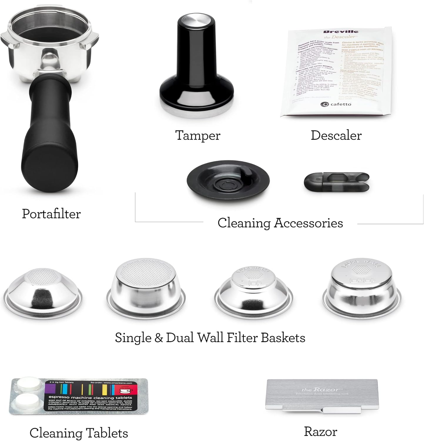 Breville Bambino Plus Espresso Machine BES500BSS, Brushed Stainless Steel0