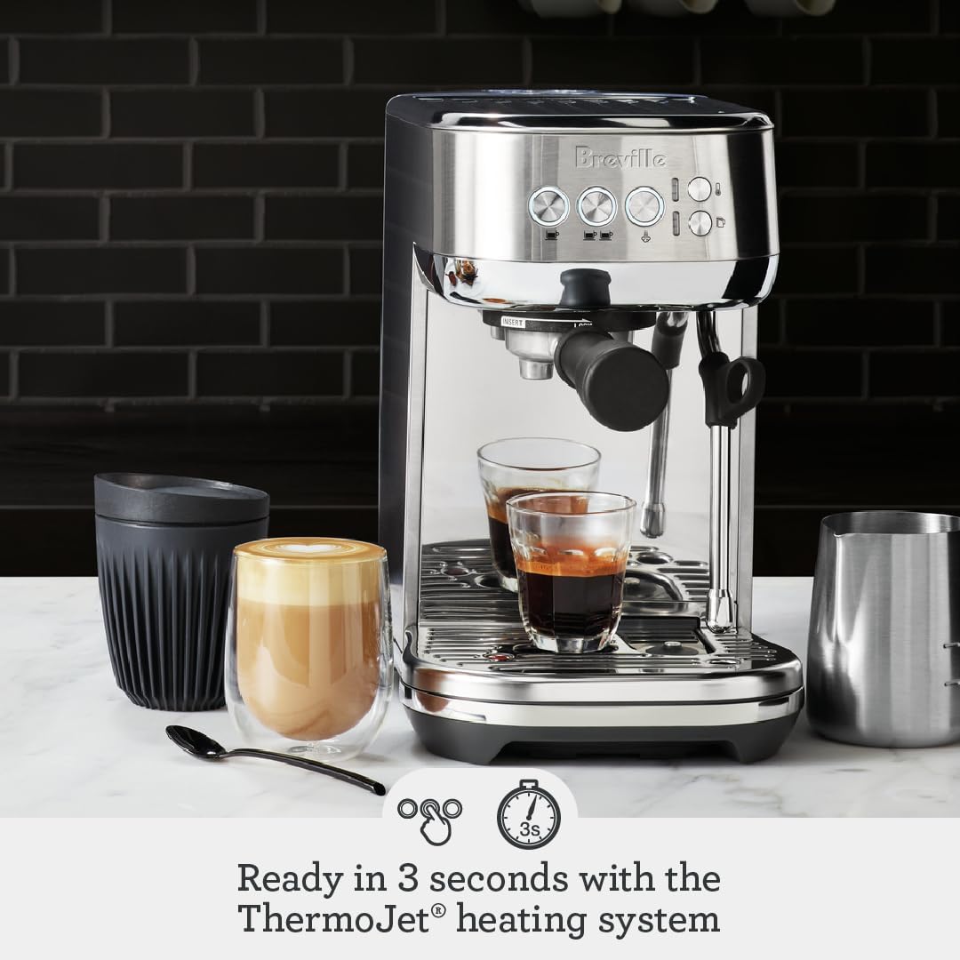 Breville Bambino Plus Espresso Machine BES500BSS, Brushed Stainless Steel1