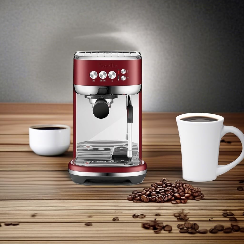 Breville Bambino Plus Espresso Machine BES500RVC, Red Velvet Cake8