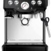 Breville Infuser Espresso Machine BES840XL, 10.25 x 12.5 x 13.25 Inches, Black Sesame