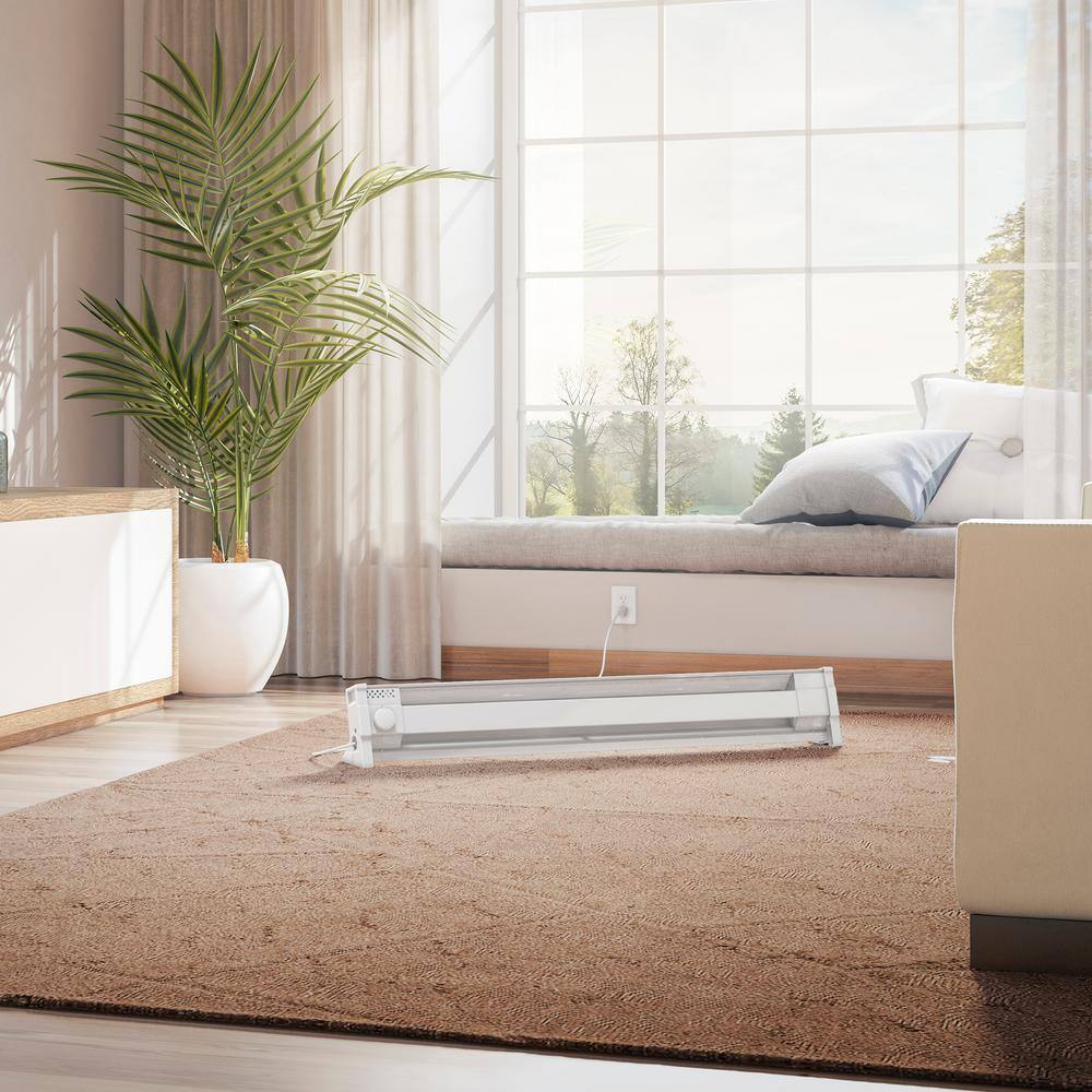 Cadet 4P1500W 49 in. 120-volt 1,500-watt Portable Electric Baseboard Heater in White 1508