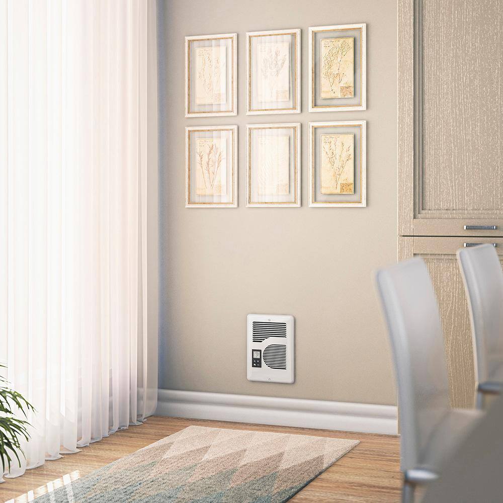 Cadet CEC163TW 240 208 120-volt 1,600 1,500 1,000-watt Energy Plus In-wall Fan-forced Electric Heater in White with Digital Thermostat8