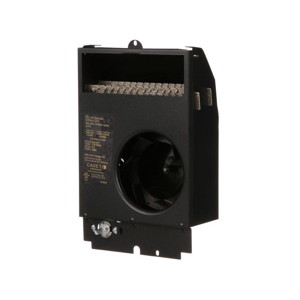 Cadet CS101T 120-volt 1,000-watt Com-Pak In-wall Fan-forced Replacement Electric Heater Assembly with Thermostat3