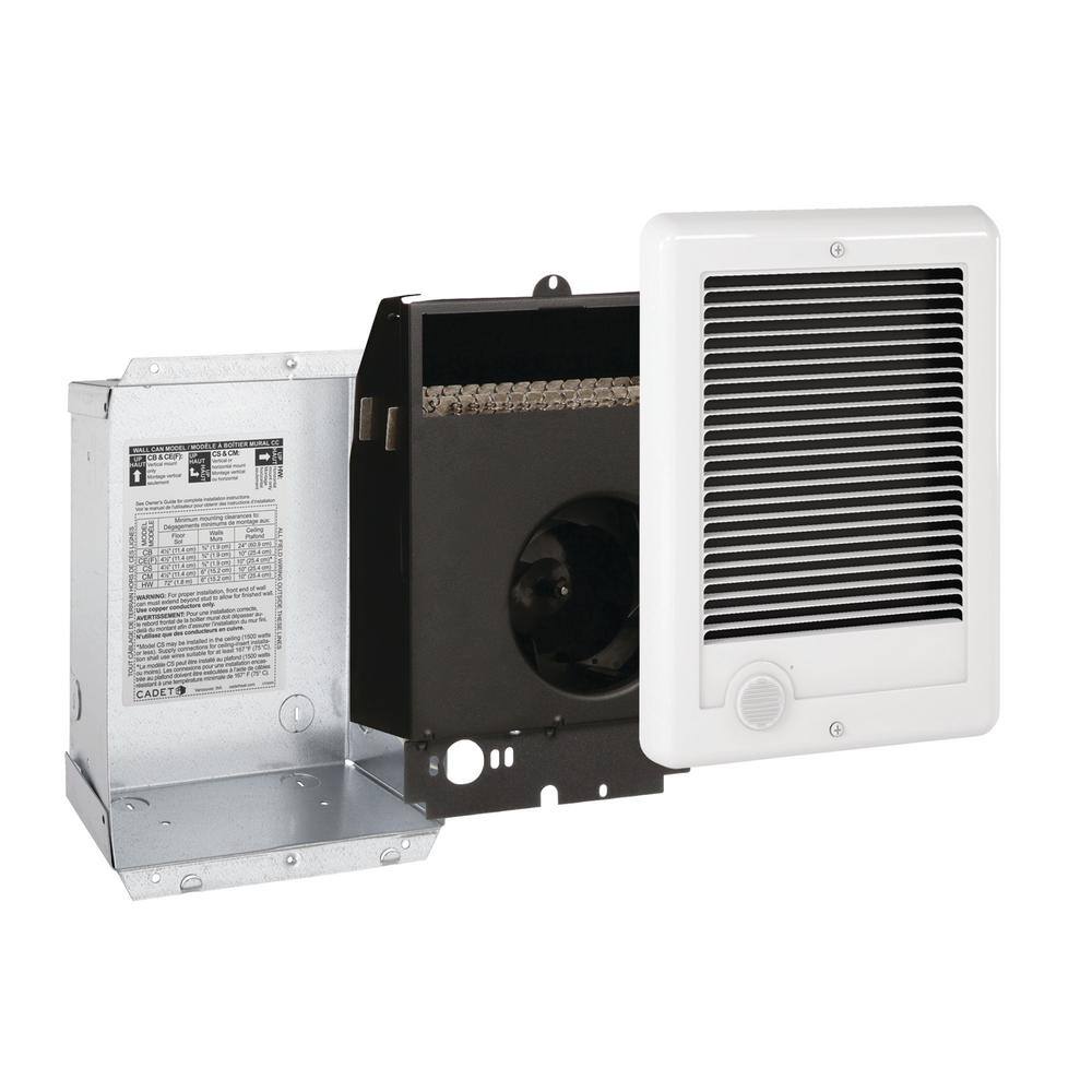 Cadet CSC152W 240-volt 1,500-watt Com-Pak In-wall Fan-forced Electric Heater in White Cadet CSC152W 240-volt 1,500-watt Com-Pak In-wall Fan-forced Electric Heater in White