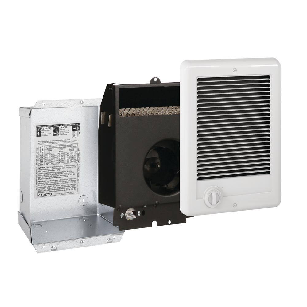 Cadet CSC202TW 240-volt 2,000-watt Com-Pak In-wall Fan-forced Electric Heater in White with Thermostat Cadet CSC202TW 240-volt 2,000-watt Com-Pak In-wall Fan-forced Electric Heater in White with Thermostat