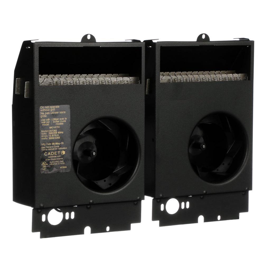 Cadet CST302 240 208-volt 3,000 2,250-watt Com-Pak Twin In-wall Fan-forced Replacement Electric Heater Assembly2