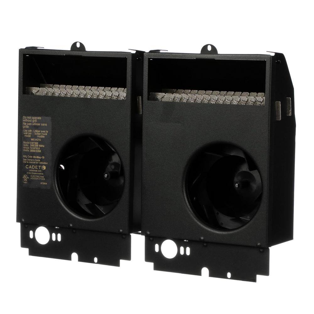 Cadet CST302 240 208-volt 3,000 2,250-watt Com-Pak Twin In-wall Fan-forced Replacement Electric Heater Assembly3