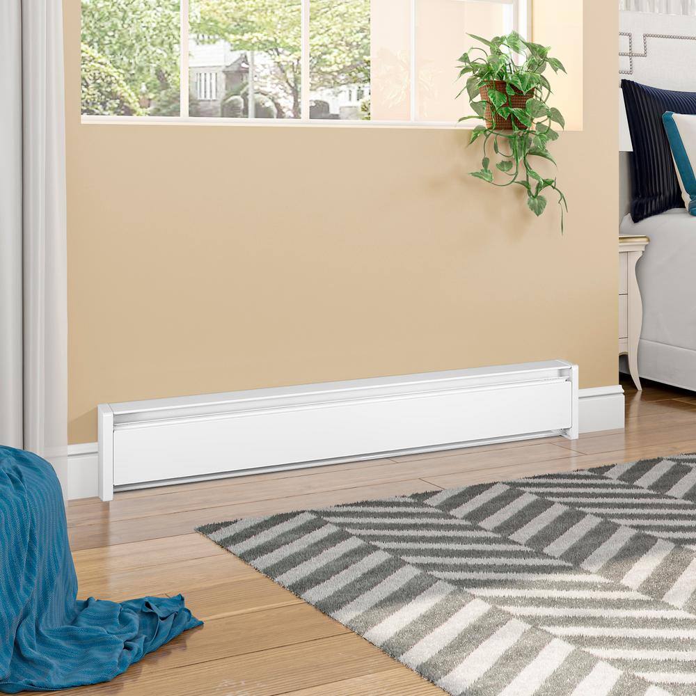 Cadet EBHN1000W 59 in. 240 208-volt 1,000 750-watt SoftHeat Hydronic Electric Baseboard Heater in White6