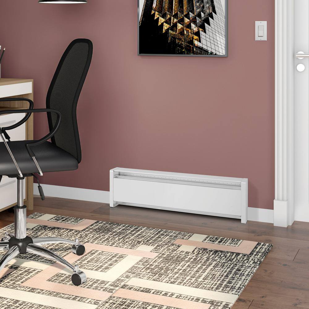 Cadet EBHN750W 47 in. 240 208-volt 750 562-watt SoftHeat Hydronic Electric Baseboard Heater in White6