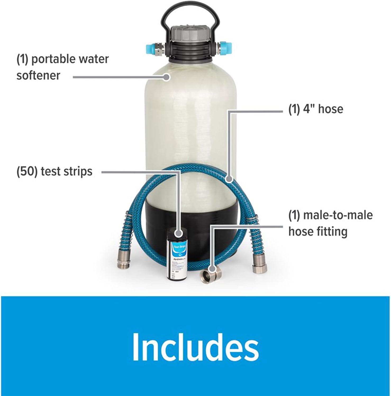 Camco TastePURE Portable Water Softener Helps Reduce The Hardness of Your RV or Boat's Water Features a Compact Design (40655)9