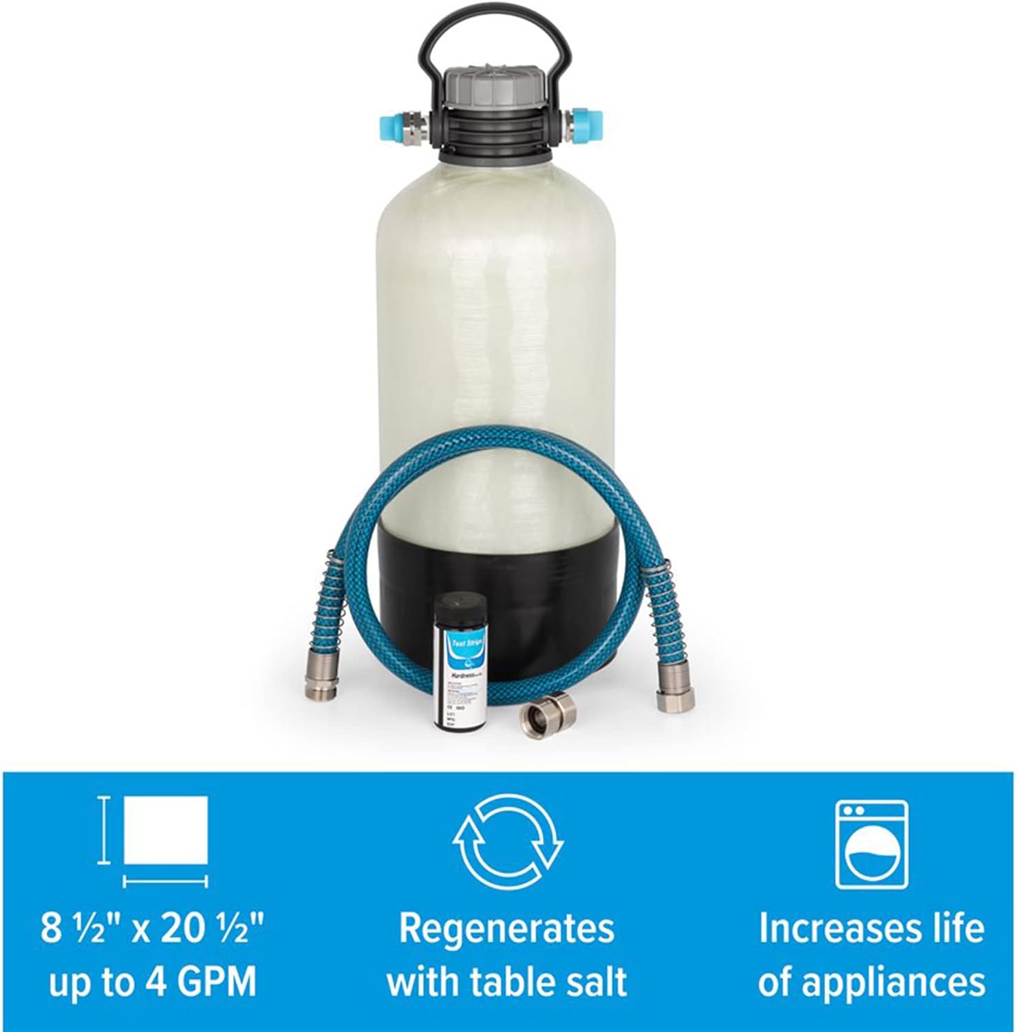 Camco TastePURE Portable Water Softener Helps Reduce The Hardness of Your RV or Boat's Water Features a Compact Design (40655)90