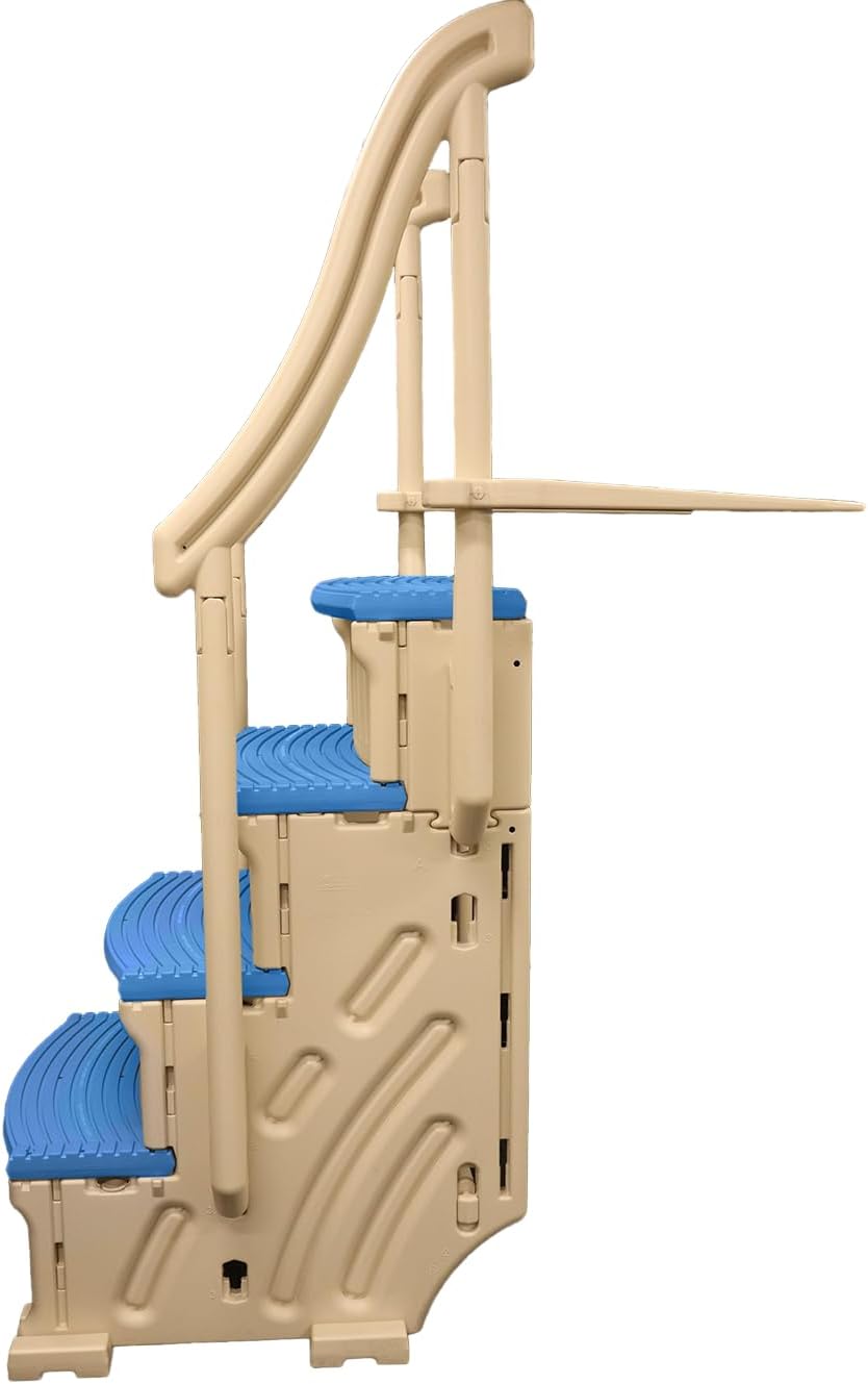 Confer Plastics Drop in Above Ground Pool Step with Blue Treads6