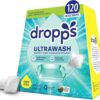 Dropps UltraWash Dishwasher Pods, Lemon Citrus (120 Count) - Biobased Power Deep Clean Dishwasher Detergent Tablets for Sparkling Shiny Dishes - No Rinse Aid or Pre-Wash Needed - Dishwashing Pods