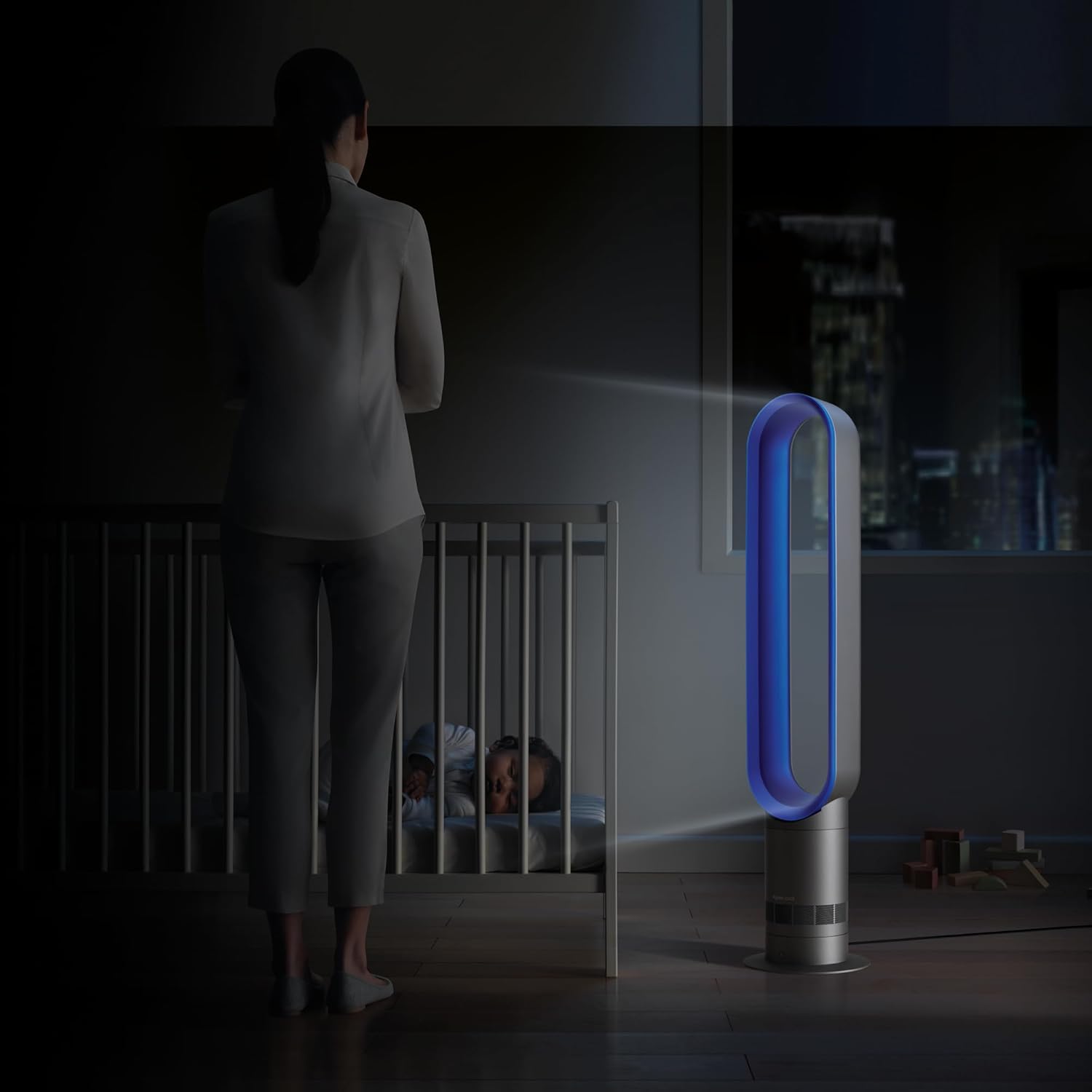 Dyson Cool AM07 Air Multiplier Bladeless Tower Fan, Iron Blue9