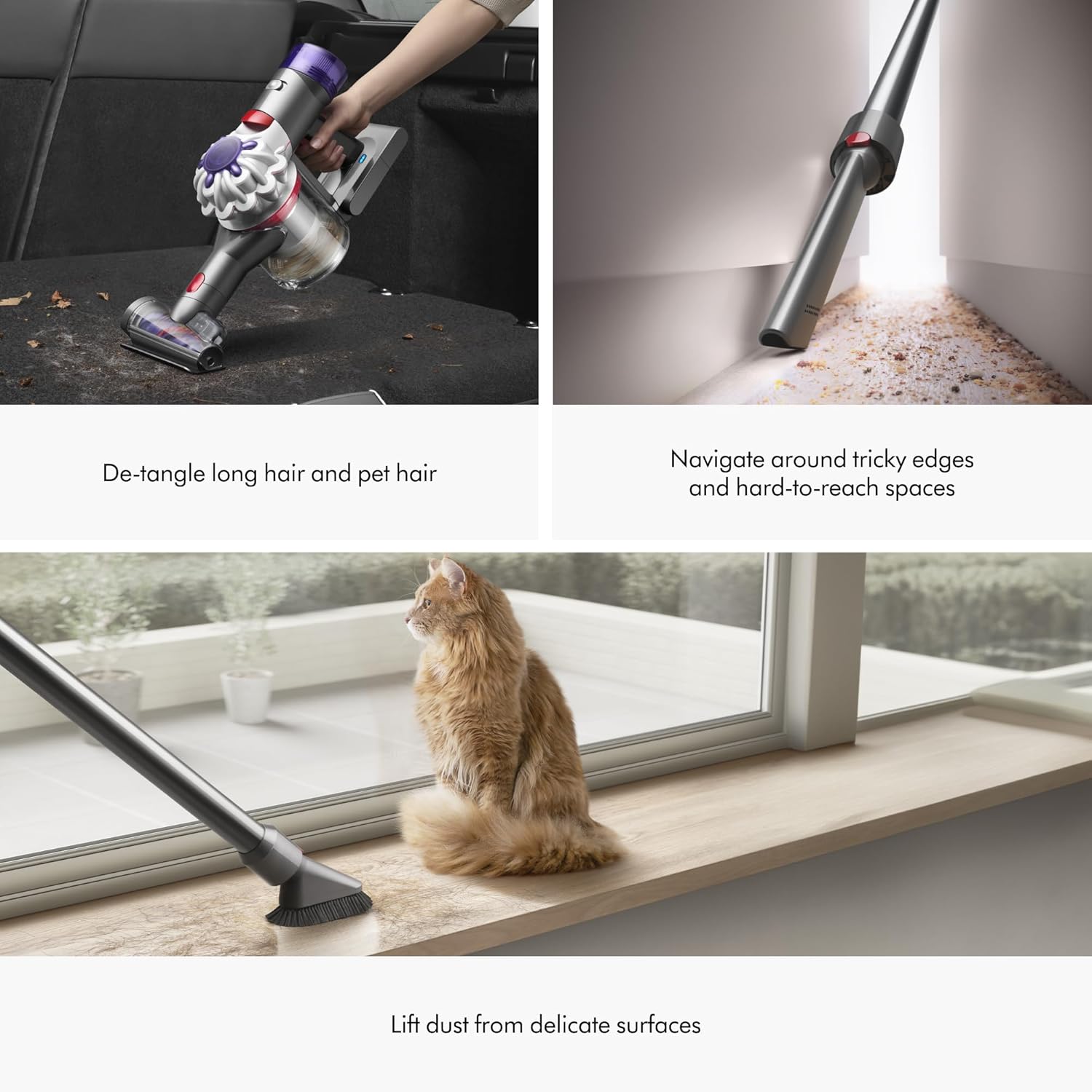 Dyson V8 Plus Cordless Vacuum, Silver Nickel45