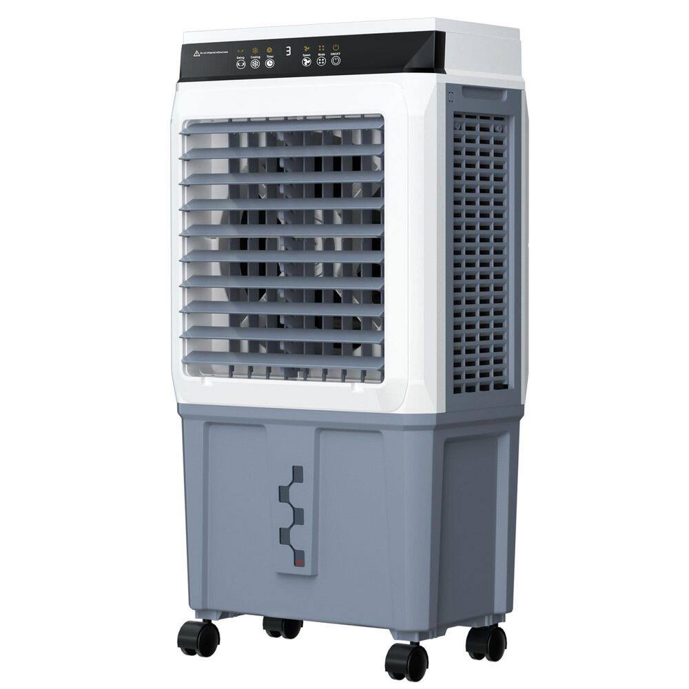 Edendirect XNBYDJE0627B 3450 CFM Indoor Outdoor Portable Evaporative Cooler for 1000 sq. ft., 3-Speed Air Cooler with 11 Gallon Tank and Remote0