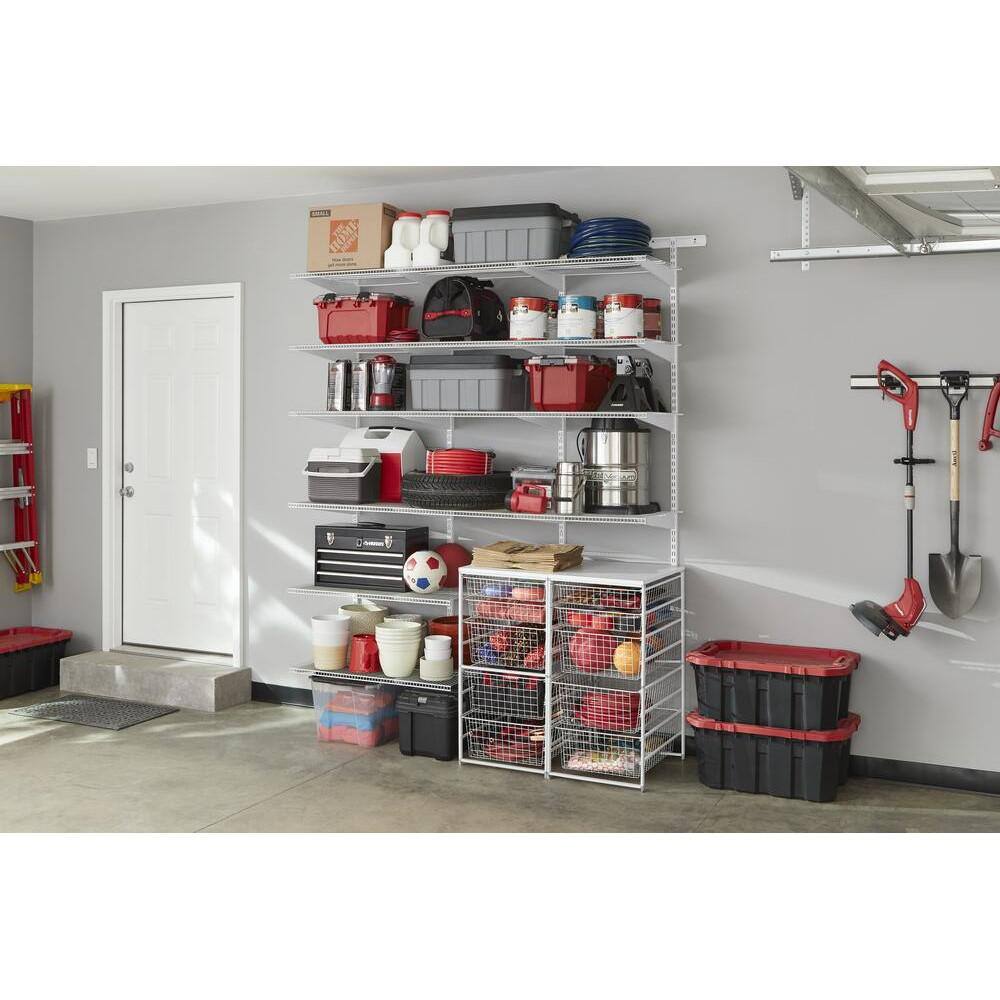 Everbilt 90251 5 ft. - 8 ft. Heavy Duty Closet Organizer Kit15