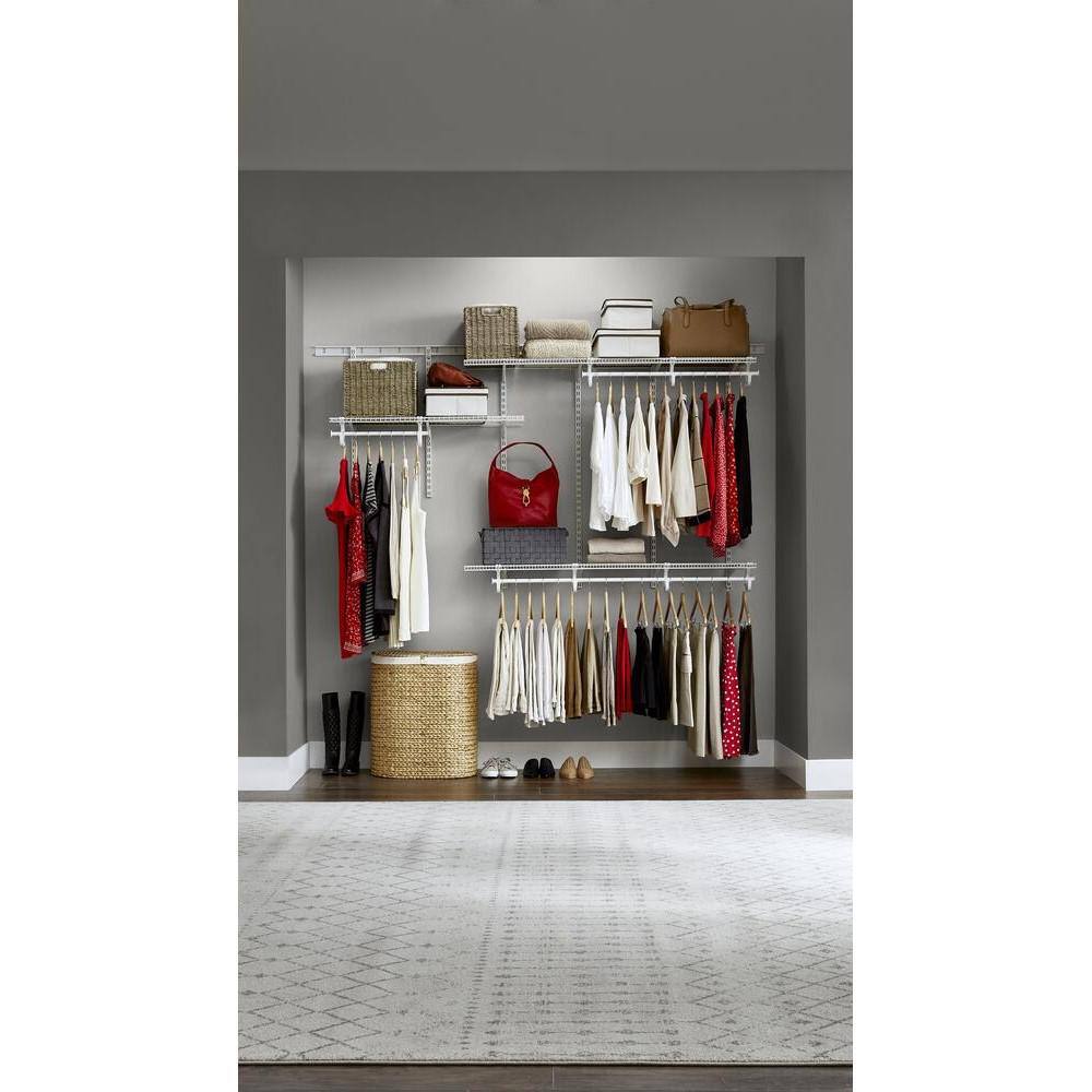 Everbilt 90251 5 ft. - 8 ft. Heavy Duty Closet Organizer Kit17