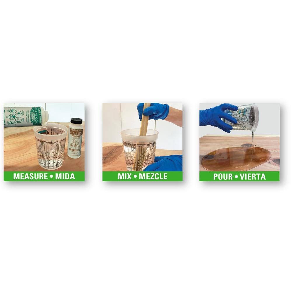 FAMOWOOD 5054020 24 oz. Clear Glaze Coat Outdoor Epoxy Kit (4-Pack)2