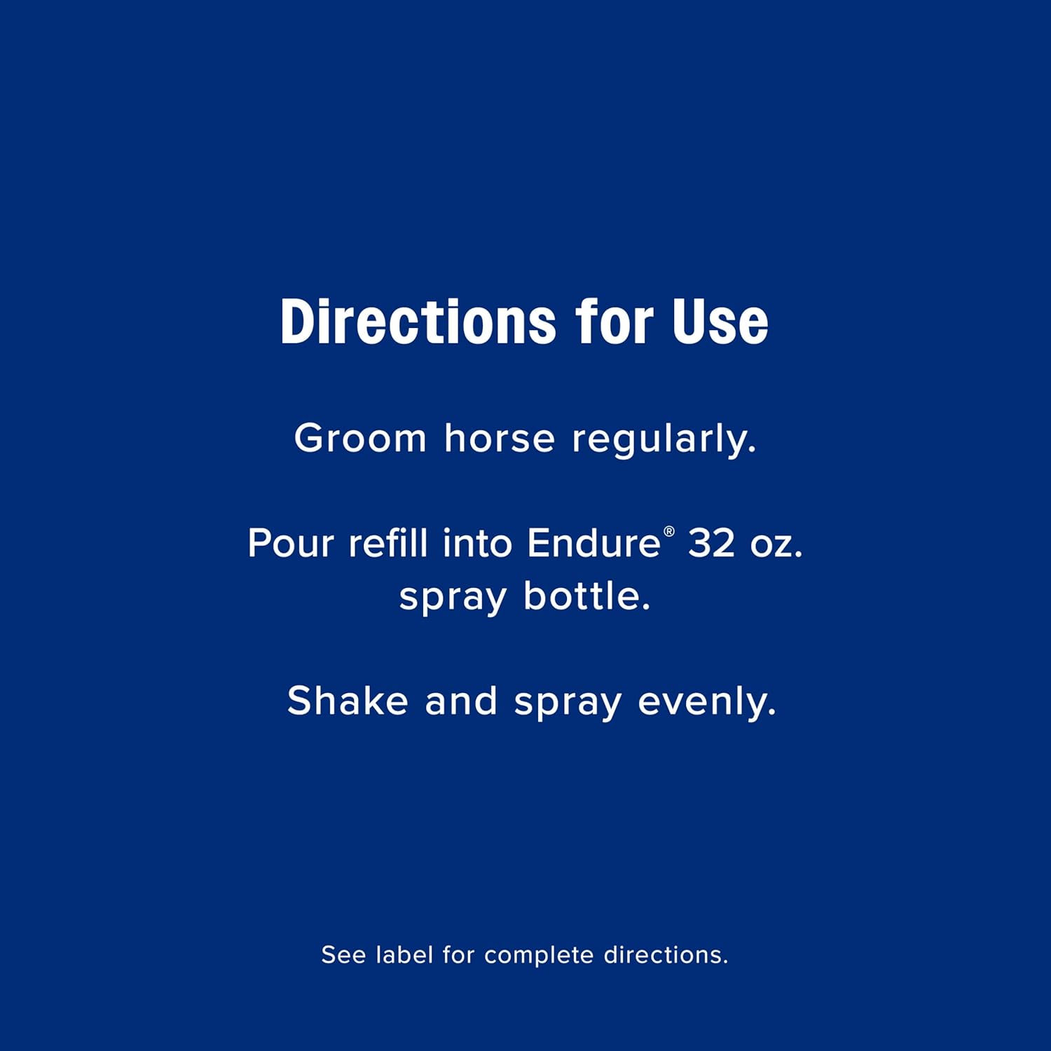Farnam Endure Sweat-Resistant Fly Spray for Horses, Lasts Up to 14 Days, Protects Against Flies, Gnats, Mosquitoes, Ticks & Lice, 128 oz.11
