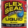 Flex Seal Liquid, Rubber Coating Sealant, Waterproof, Flexible, Breathable, and UV Resistant, Roof Repair, Basements, RV, Campers, Trailers, Marine, EPDM, Masonry, Black, 1 Gallon