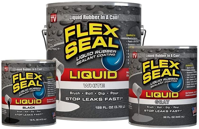 Flex Seal Liquid, Rubber Coating Sealant, Waterproof, Flexible, Breathable, and UV Resistant, Roof Repair, Basements, RV, Campers, Trailers, Marine, EPDM, Masonry, Clear, 1 Gallon9