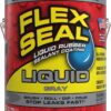 Flex Seal Liquid, Rubber Coating Sealant, Waterproof, Flexible, Breathable, and UV Resistant, Roof Repair, Basements, RV, Campers, Trailers, Marine, EPDM, Masonry, Gray, 1 Gallon