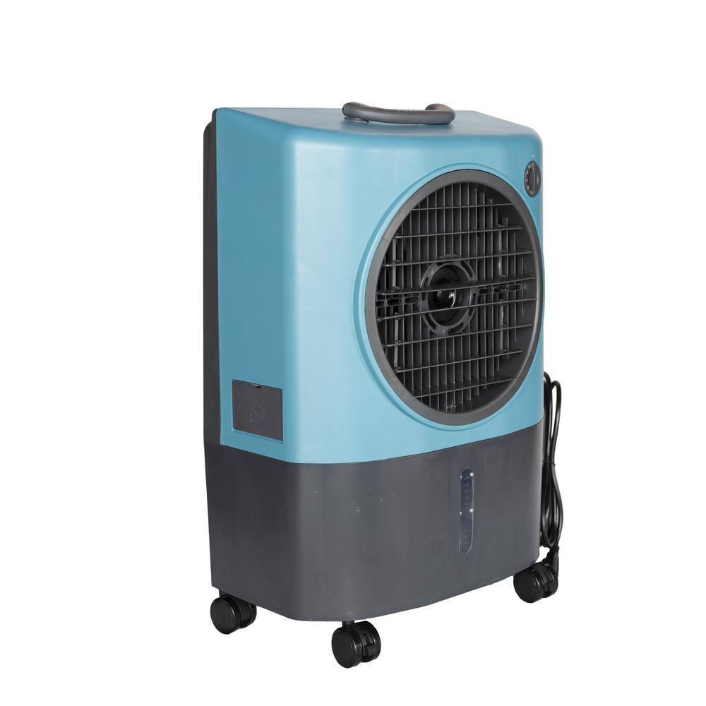 Hessaire MC18MT 1,300 CFM 2-Speed Portable Evaporative Cooler (Swamp Cooler) for 500 sq. ft. in Ice Blue2