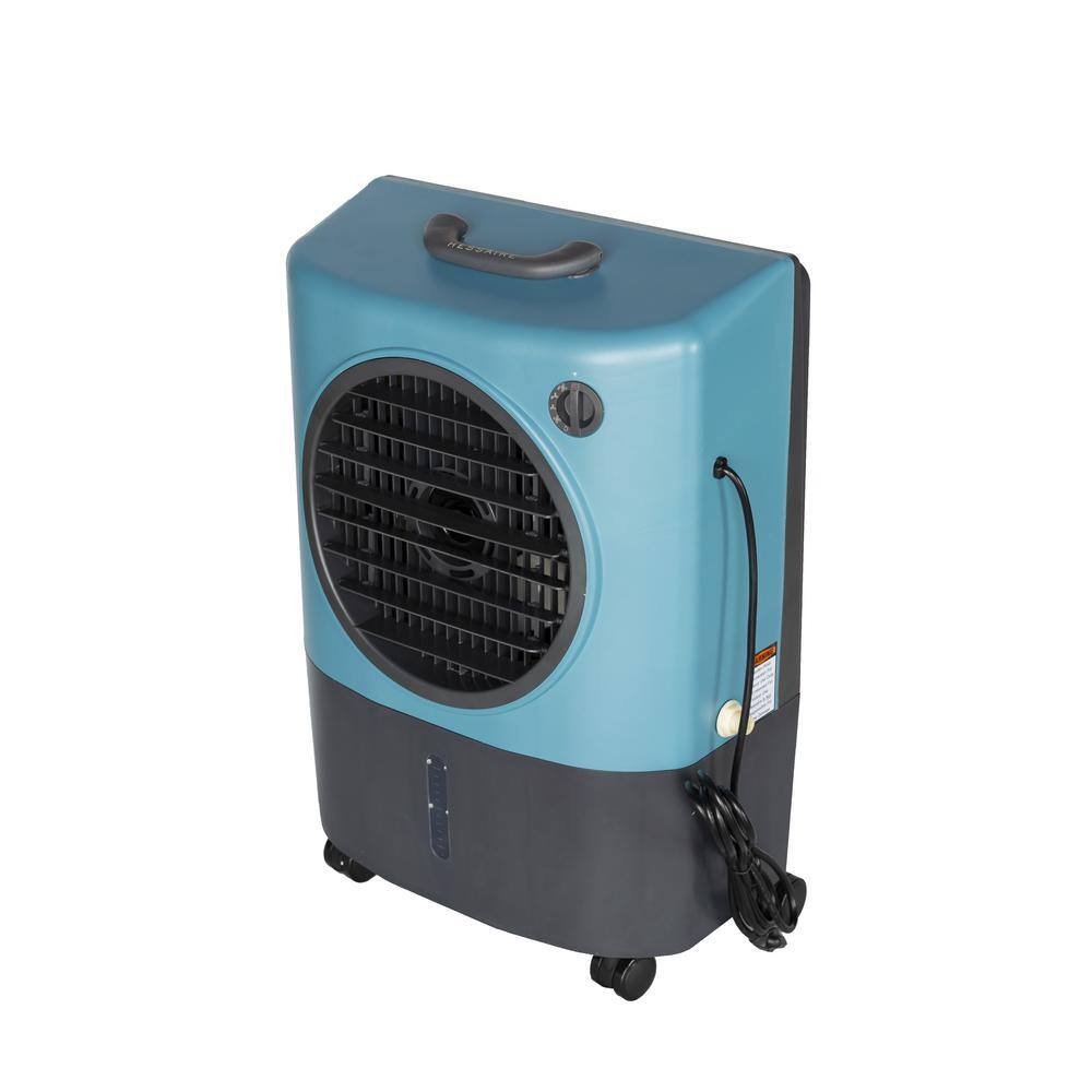 Hessaire MC18MT 1,300 CFM 2-Speed Portable Evaporative Cooler (Swamp Cooler) for 500 sq. ft. in Ice Blue5