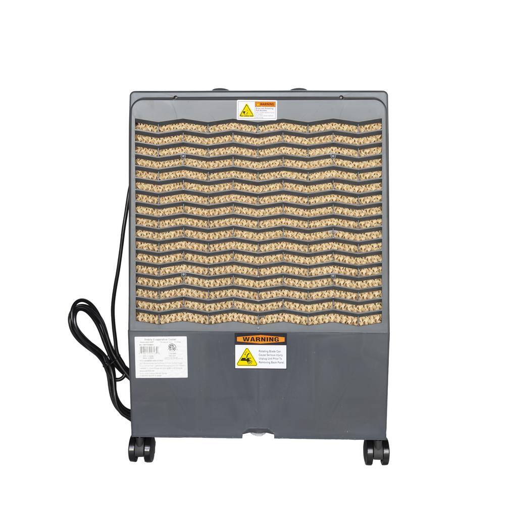 Hessaire MC18MT 1,300 CFM 2-Speed Portable Evaporative Cooler (Swamp Cooler) for 500 sq. ft. in Ice Blue6