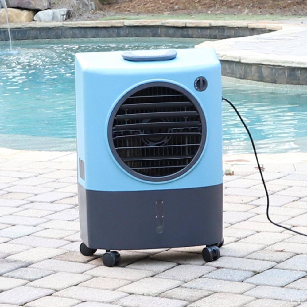 Hessaire MC18MT 1,300 CFM 2-Speed Portable Evaporative Cooler (Swamp Cooler) for 500 sq. ft. in Ice Blue67