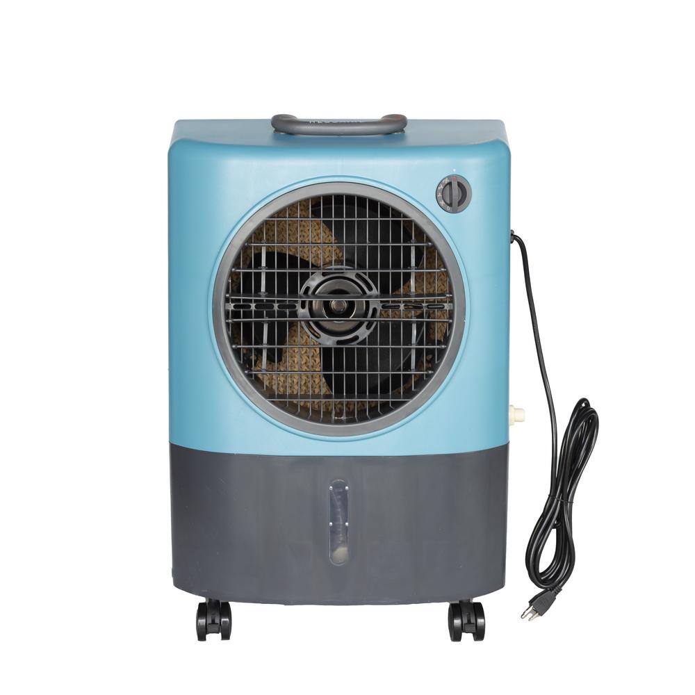 Hessaire MC18MT 1,300 CFM 2-Speed Portable Evaporative Cooler (Swamp Cooler) for 500 sq. ft. in Ice Blue8