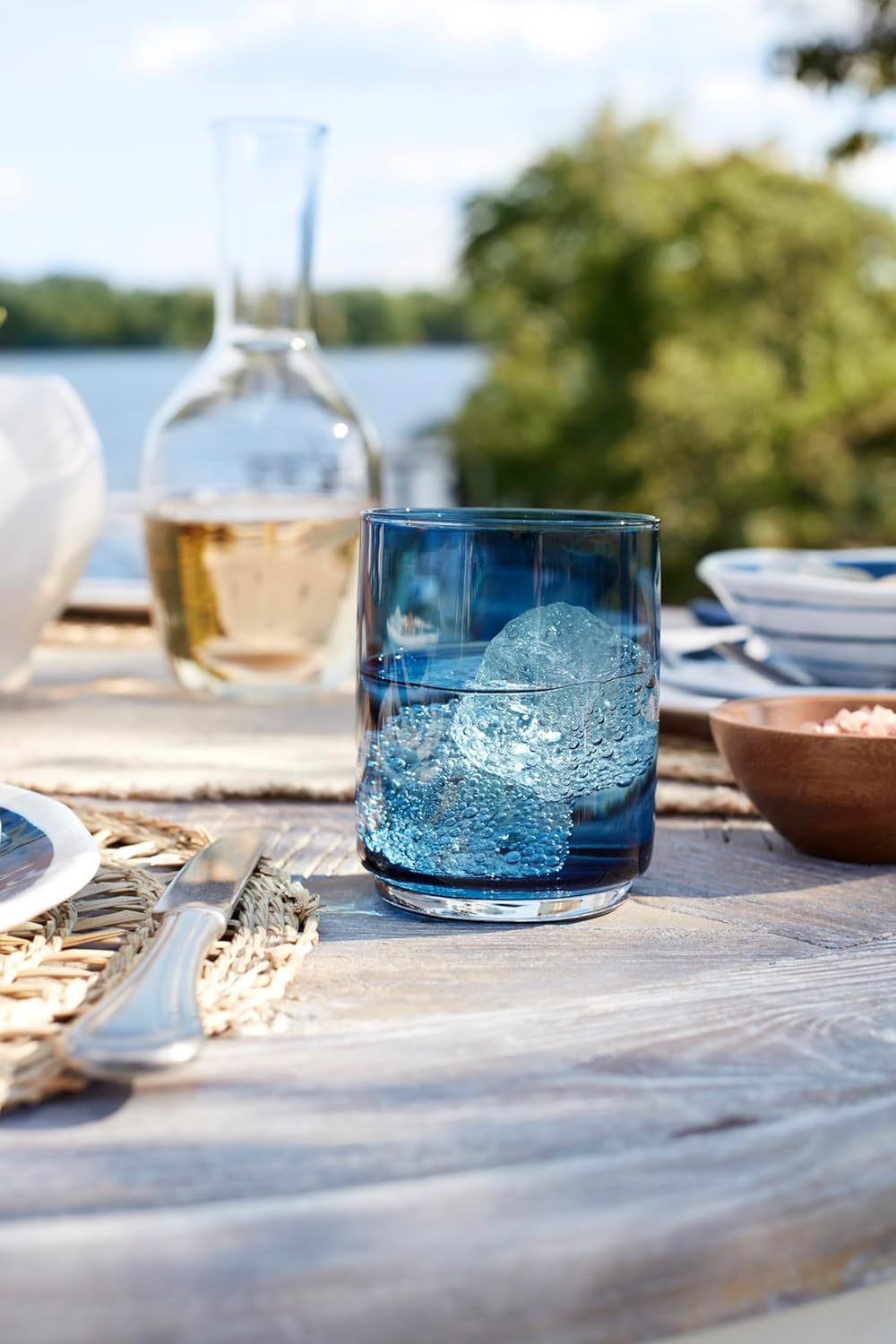 Lenox 895323 Blue Bay Melamine 16-Piece Dinnerware Set, Lightweight Melamine Material13
