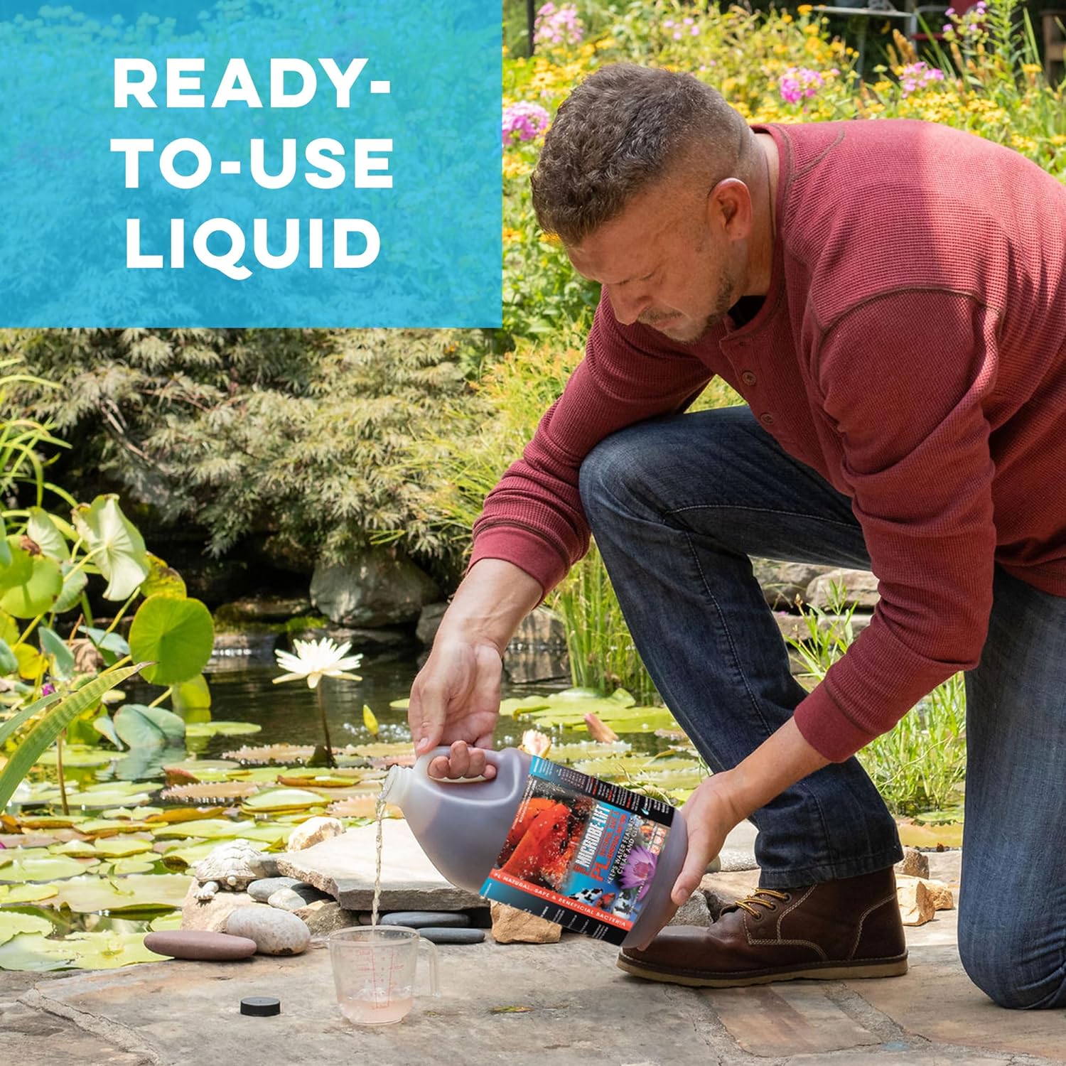 MICROBE-LIFT PL Pond and Outdoor Water Garden Cleaner, Safe for Live Koi Fish, Plant Life, and Decor, 1 Gallon9