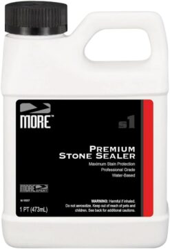 MORE Premium Stone Sealer - Water Based Formula - Protection for Natural Stone and Tile Surfaces [Pint / 16 Oz.]